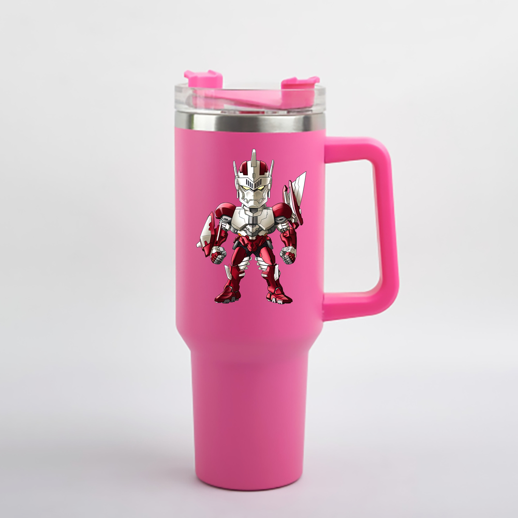 （画像用） ウルトラマン Ultraman 1200mL車用タンブラー - クリスタルステッカー（プラスチックストロー付き）